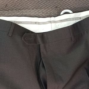 Canali slacks size 40 color charcoal
